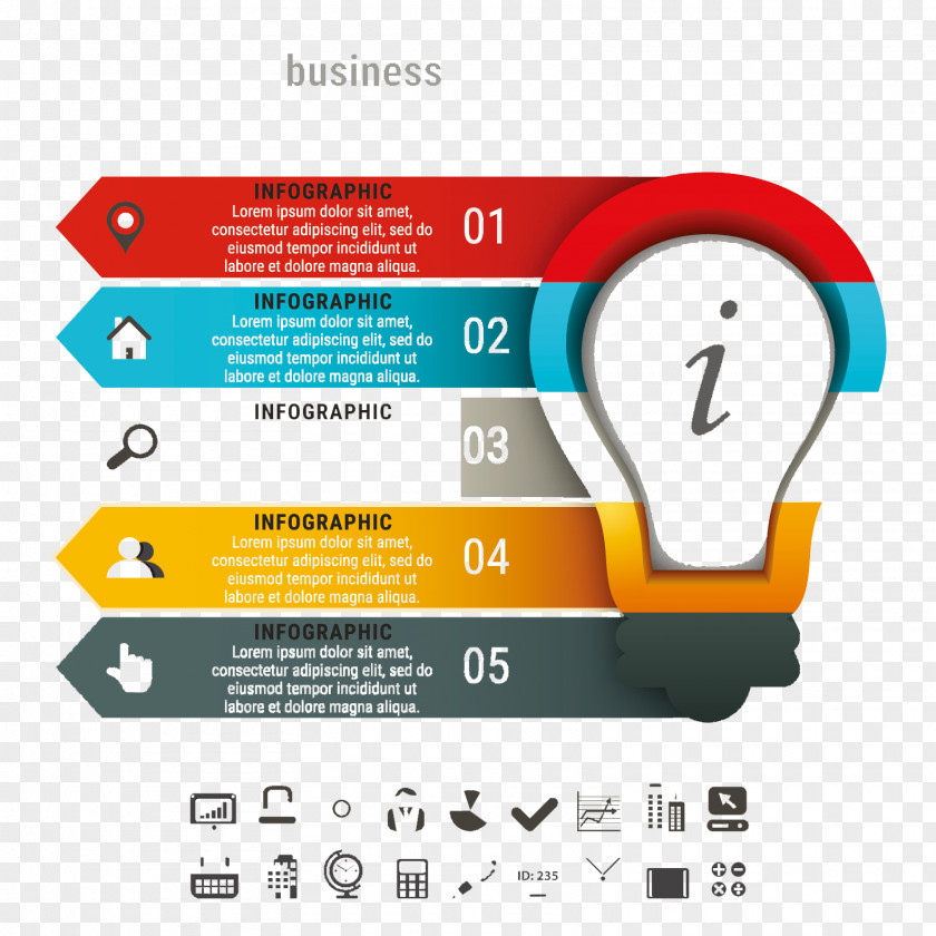 Creative Business Chart Infographic PNG