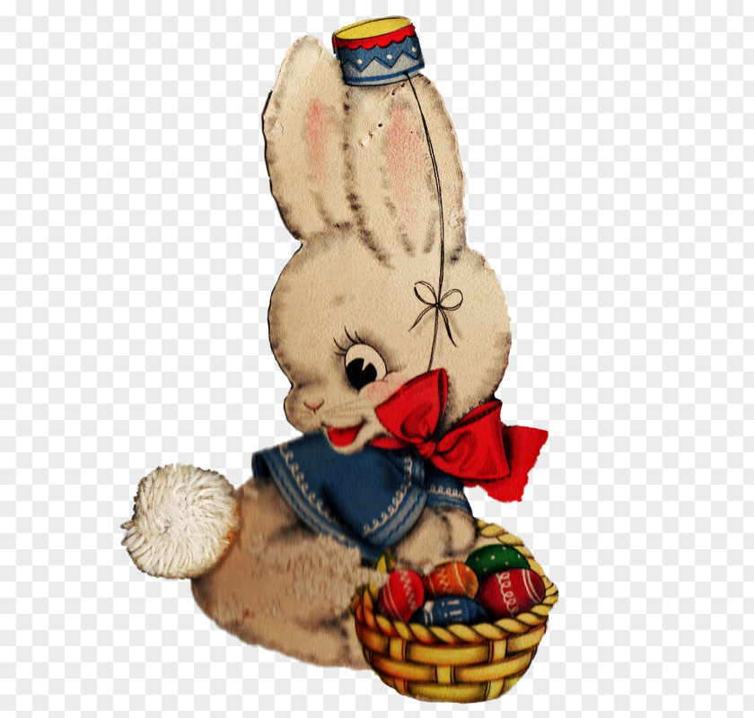 Eggs Basket Easter Bunny Postcard Customs Egg PNG