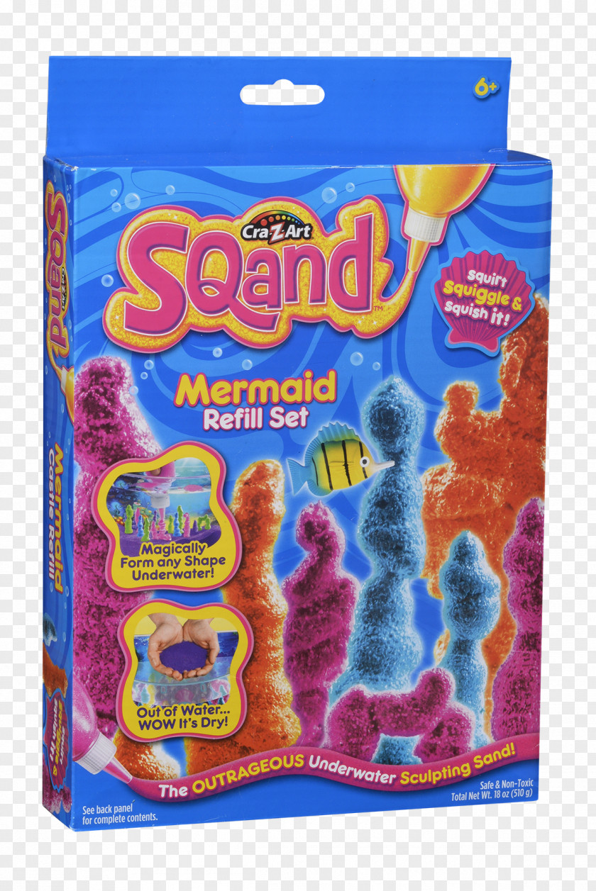 Mermaid Set Magic Sand Toy Child Game PNG
