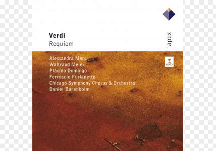 Messa Da Requiem Verdi Chicago Symphony Orchestra Wood Stain Compact Disc PNG
