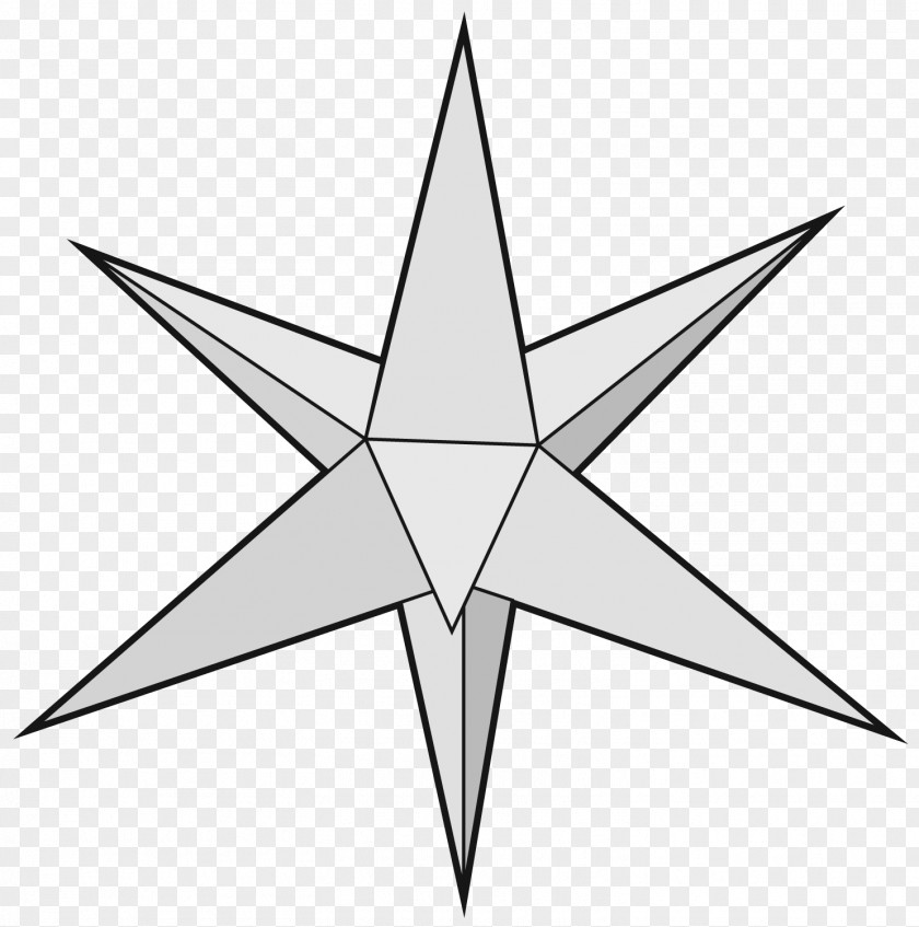 Paper Star Of Bethlehem Template Christmas Ornament PNG