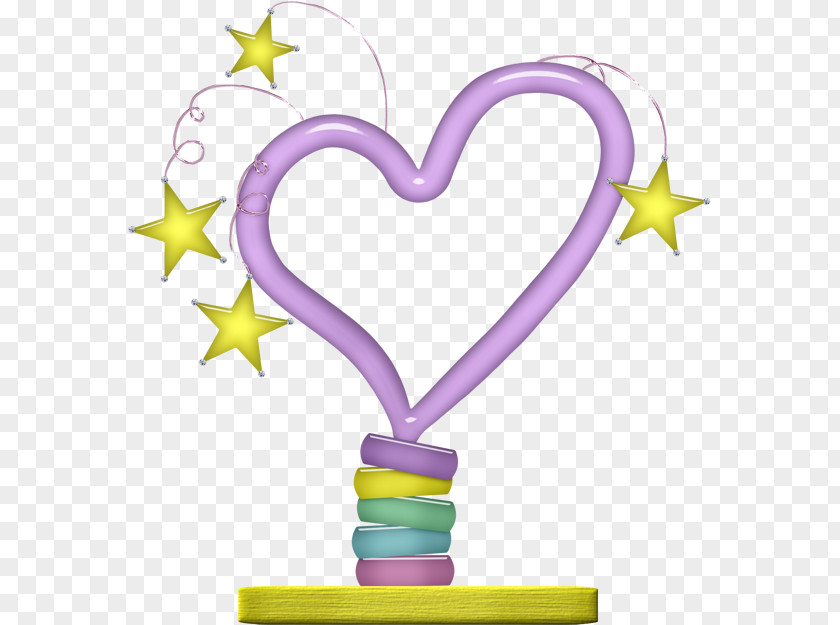 Purple Love Heart Clip Art PNG