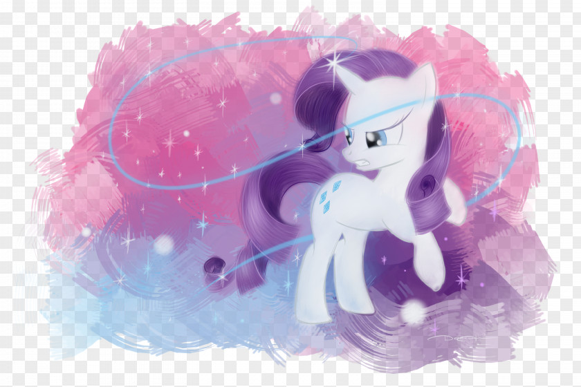 Watercolor Magic Rarity Pony Character I Love It PNG