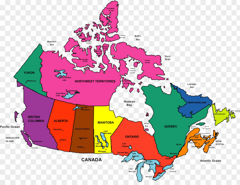 Canada Map World Mapa Polityczna Clip Art PNG