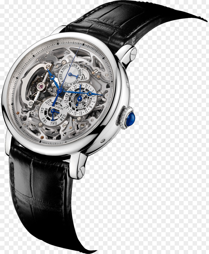 Clock Cartier Watch Complication Power Reserve Indicator PNG