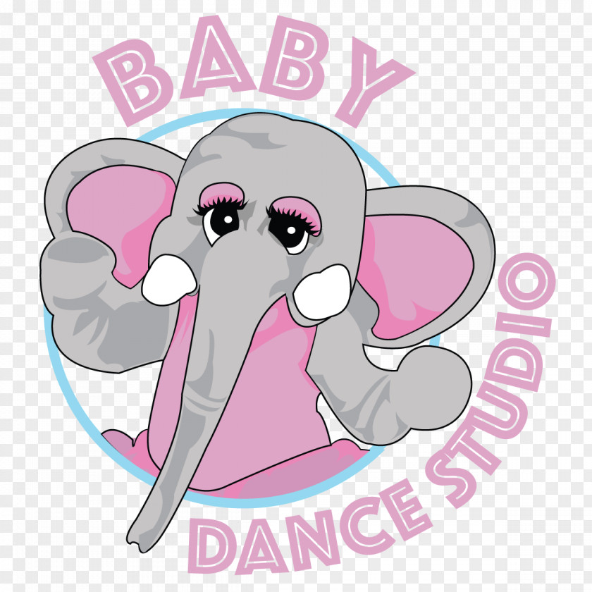 Logo Baby Indian Elephant Dance Studio Bar PNG
