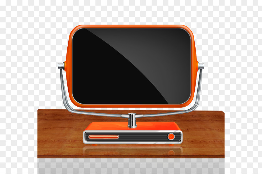 Simulation Mirror Material Download Television Set Computer File PNG