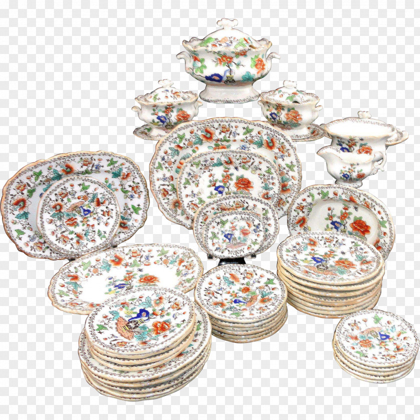 Chinoiserie Tableware Platter Ceramic Plate Porcelain PNG