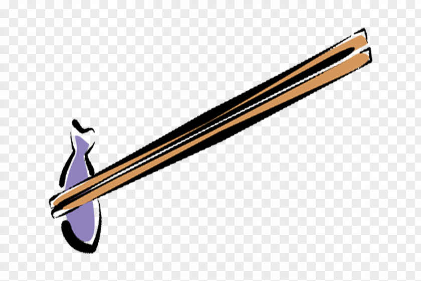 Chopsticks Fish Designer PNG