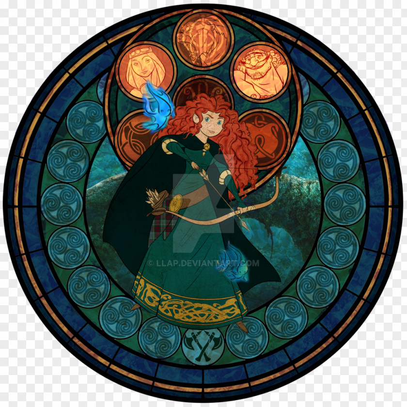 Merida Window Stained Glass DeviantArt PNG