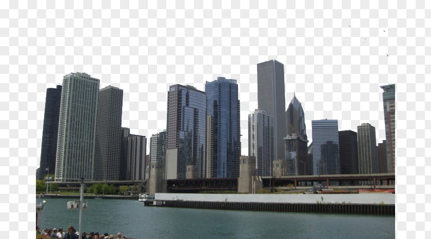 Modern City Chicago Skyline PNG