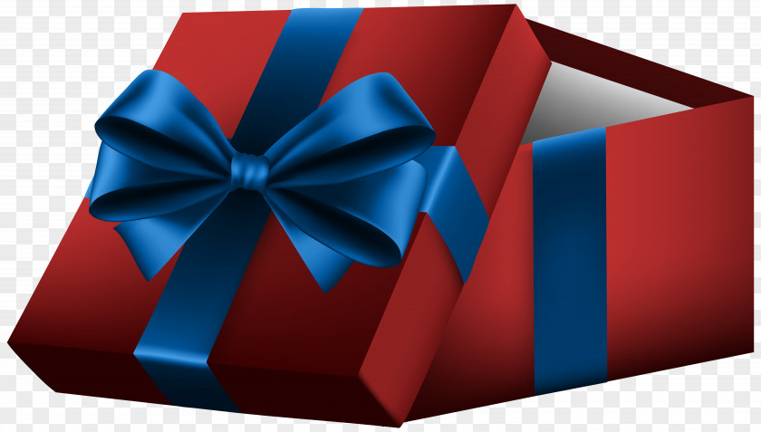 Open Gift Box With Red Bow Clip Art Ribbon PNG