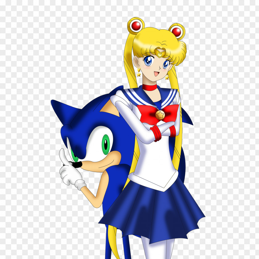 Sailor Moon Sonic The Hedgehog Mars Crossover Art PNG