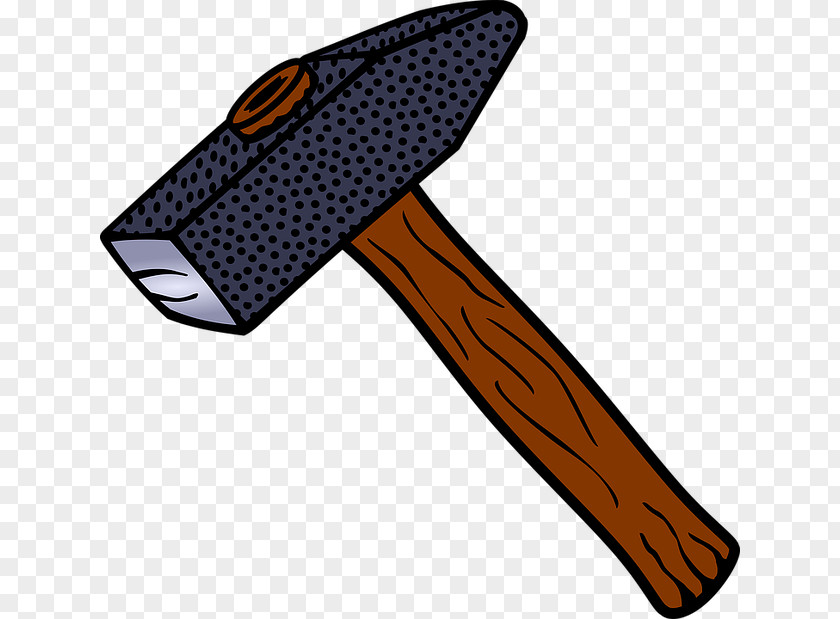 Simple Hand-painted Hammer Tool Drawing PNG