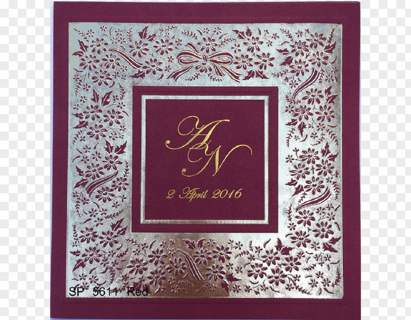 2017 Wedding Card Purple Magenta Lilac Violet Maroon PNG