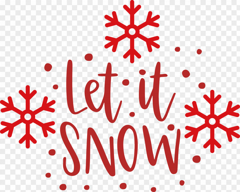 Let It Snow Snowflake PNG