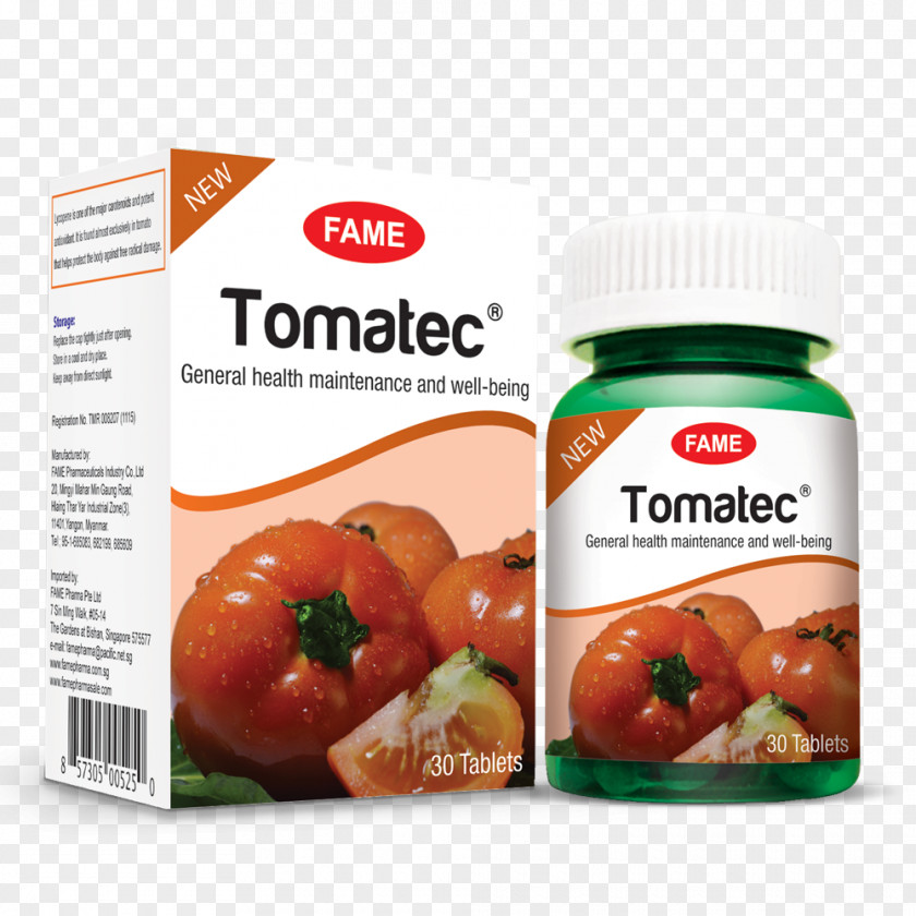 Tomato Dietary Supplement Organic Food Fame Pharma Pte Ltd PNG