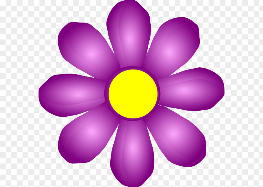 Violet Flower Cliparts Blue Purple Clip Art PNG