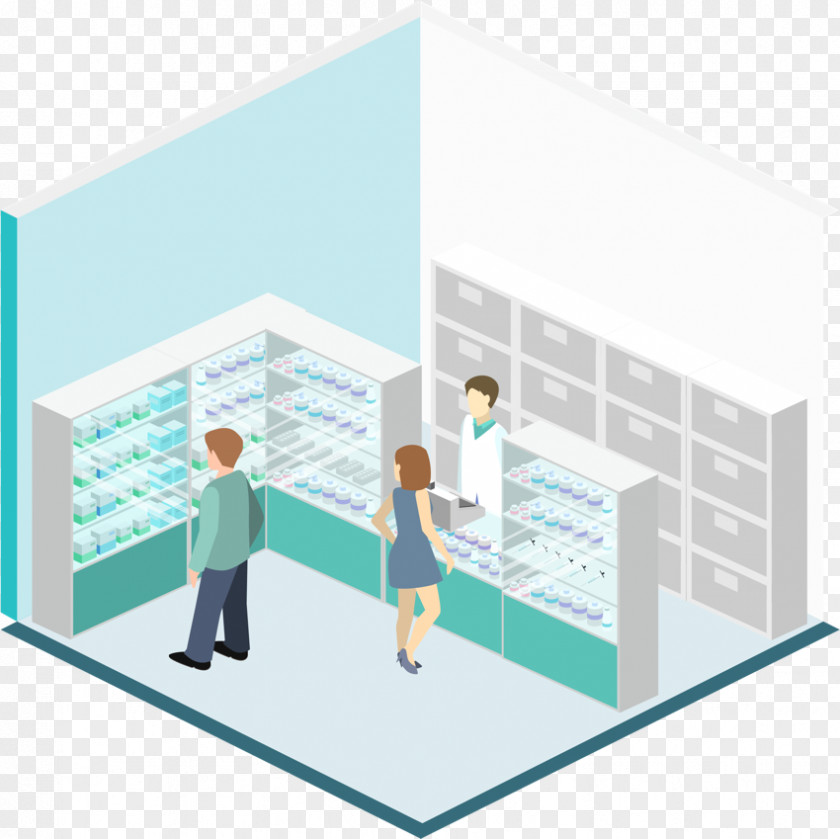 Design Isometric Projection Hospital Doctor's Office PNG