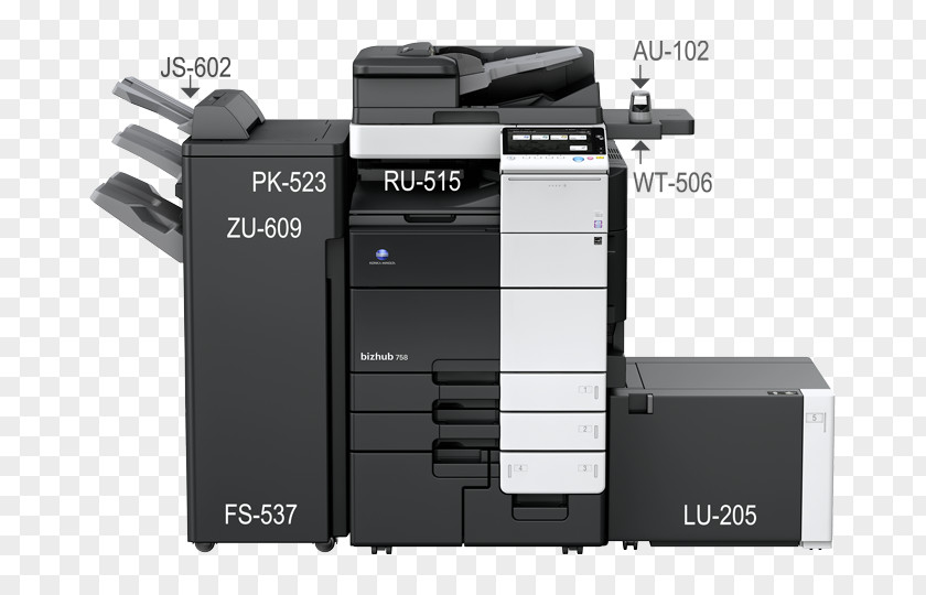 Printer Konica Minolta Multi-function Photocopier Image Scanner PNG