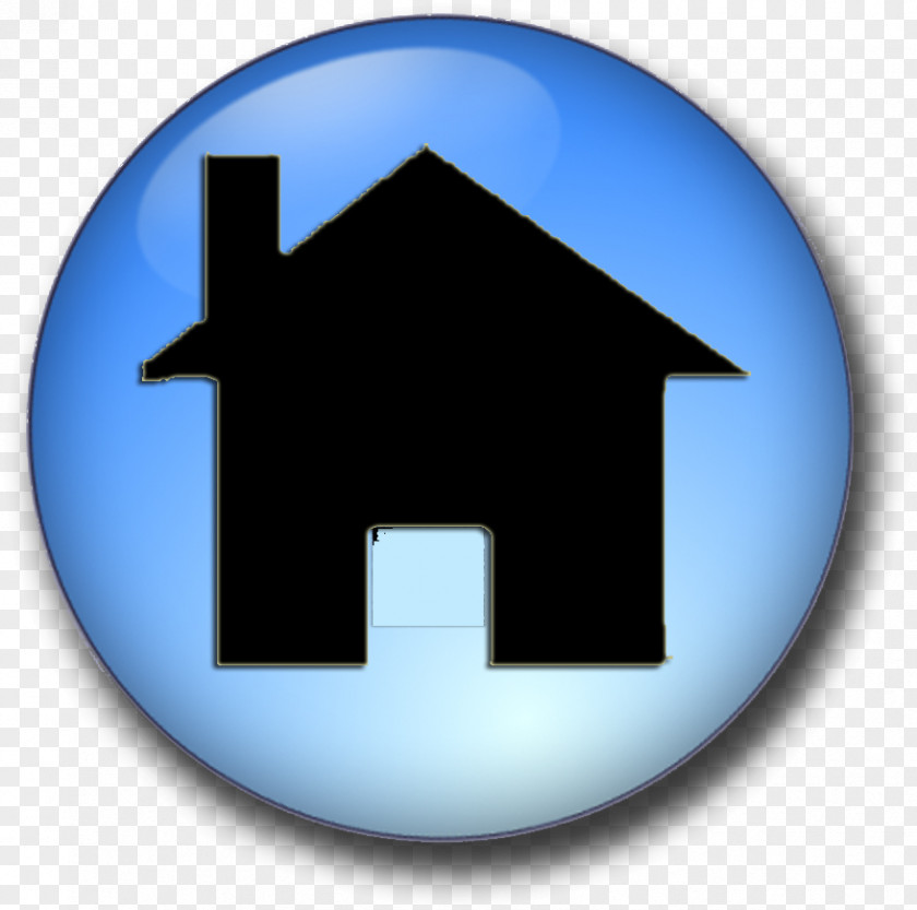 Sign Electric Blue House Symbol PNG