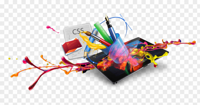 Spray Painted And IPad Web Development Responsive Design Hosting Service PNG
