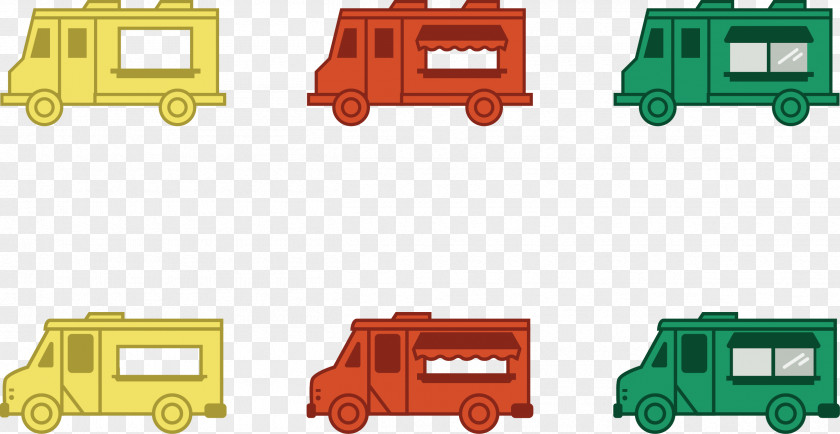 Vector Food Trucks Truck Car Euclidean PNG