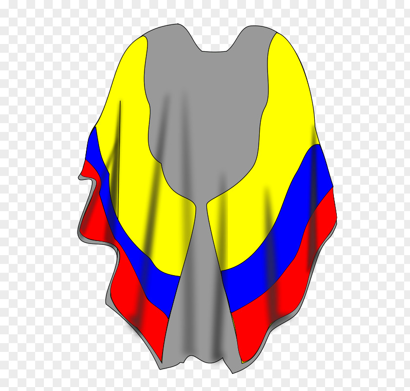 Colombia Flag Ruana Cape Clip Art Scarf PNG