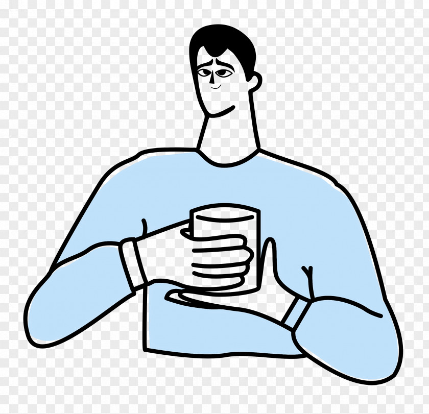 Drinking Tea PNG