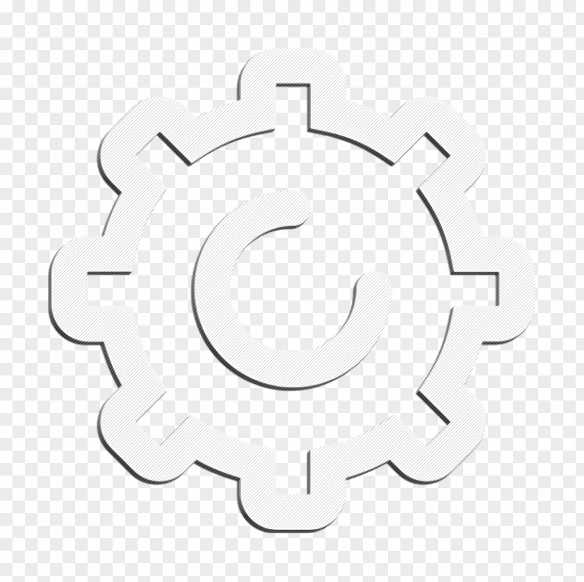 Settings Icon Creative Outlines Gear PNG