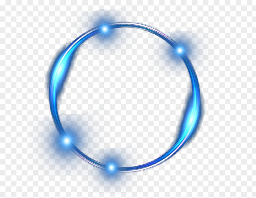 Blue Ring Light Effect PNG