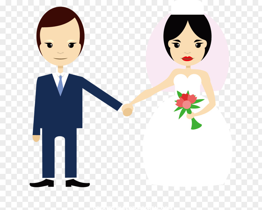 Bride And Groom Euclidean Vector Marriage Illustration PNG