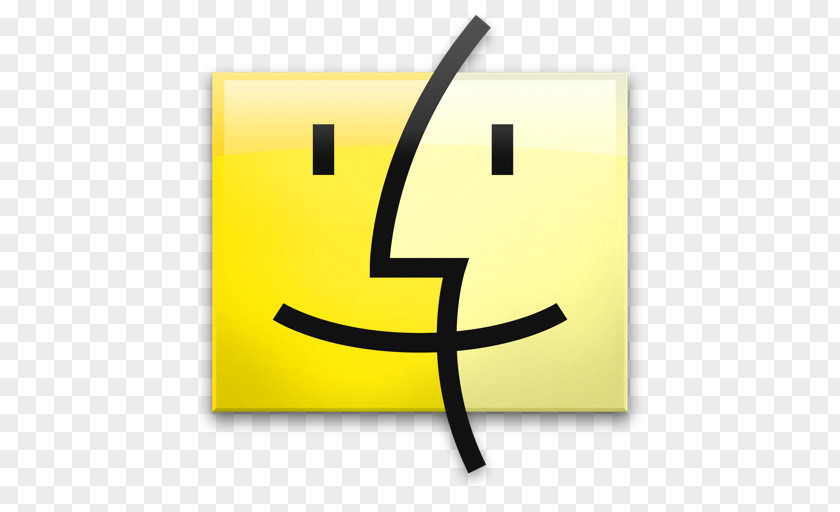 02 Banana Finder Text Symbol Smiley Yellow PNG