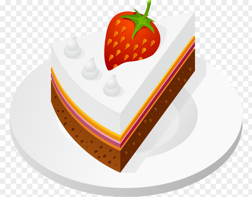 Cake Birthday Dessert Strawberry Cream Shortcake PNG