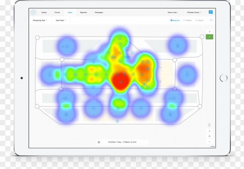 Heat Map Technology Diagram Beacon PNG