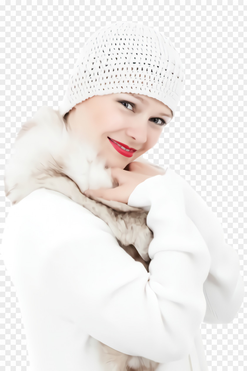 Smile Hat Woman Face PNG