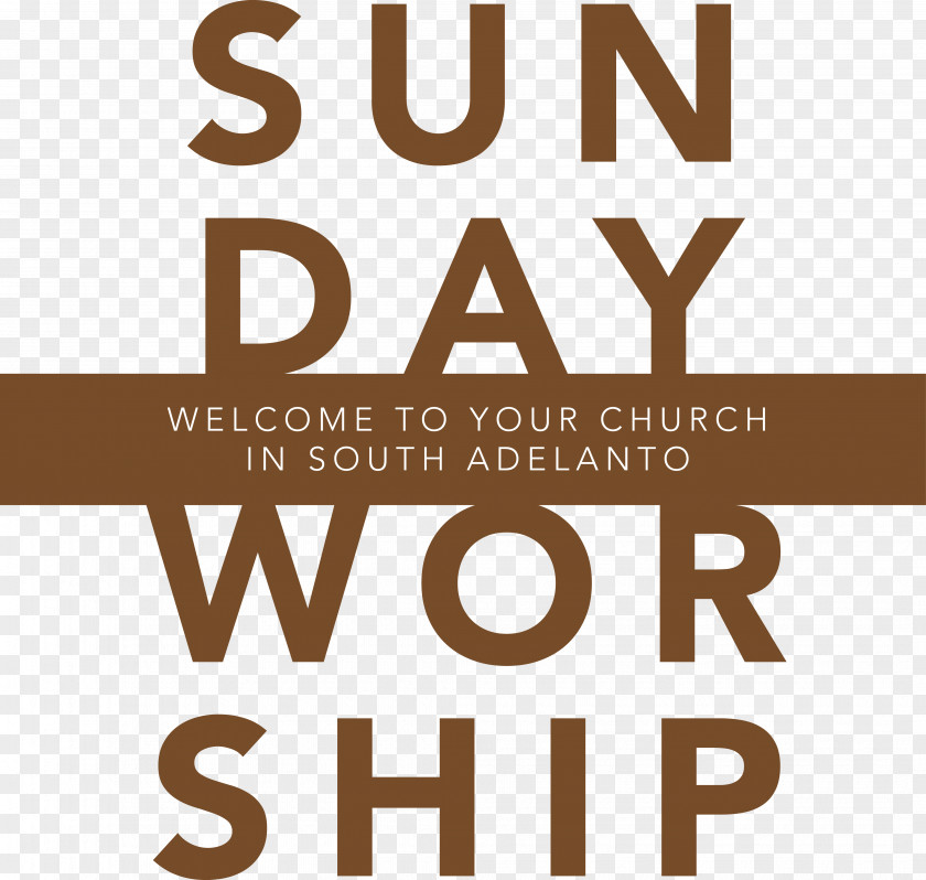 Sunday Worship Logo Brand Product Design Font PNG