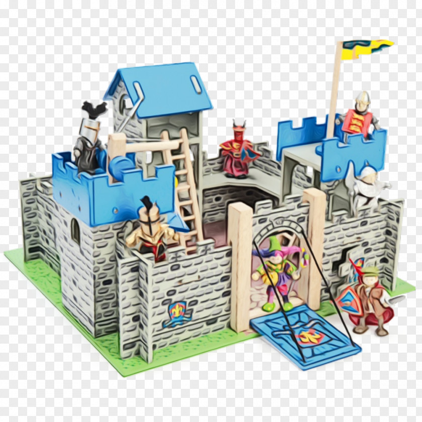 Building Play Cartoon Castle PNG