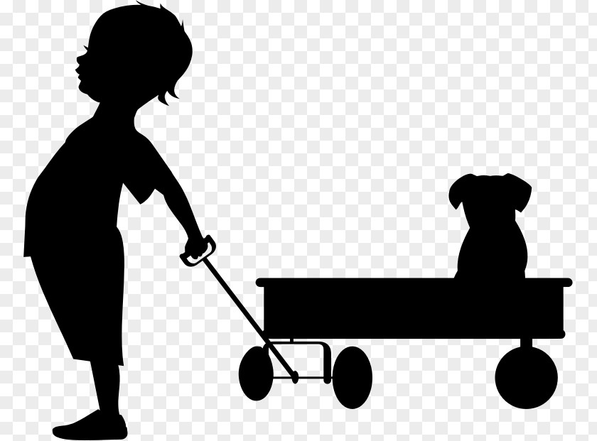 CHILD Wagon Child Silhouette Clip Art PNG