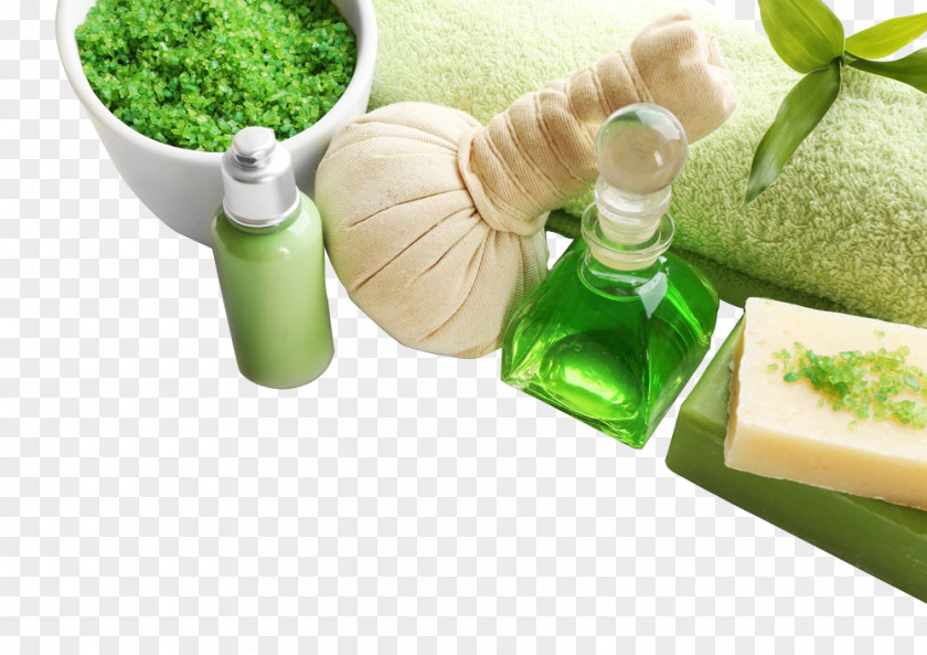 Essential Oils And Bath Salts Soap Spa Towel Image Oil PNG