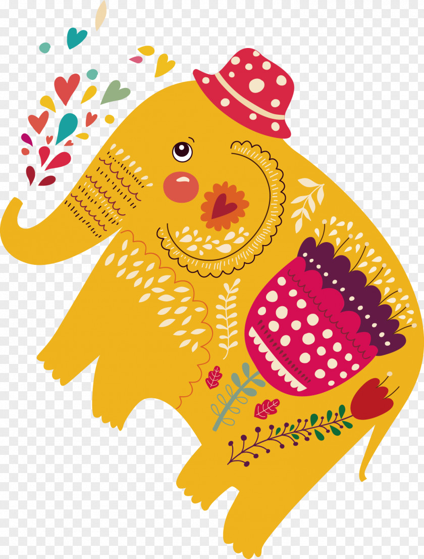 Auspicious Patterns; Elephant Decorations Clip Art PNG