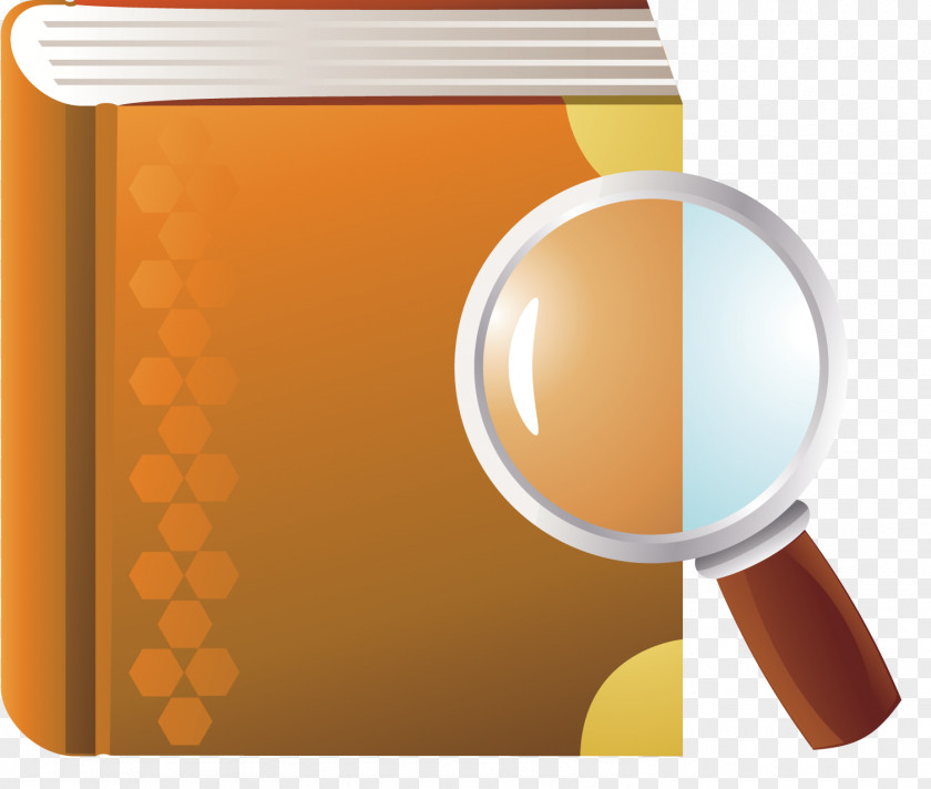 Book Library Information Magnifying Glass PNG