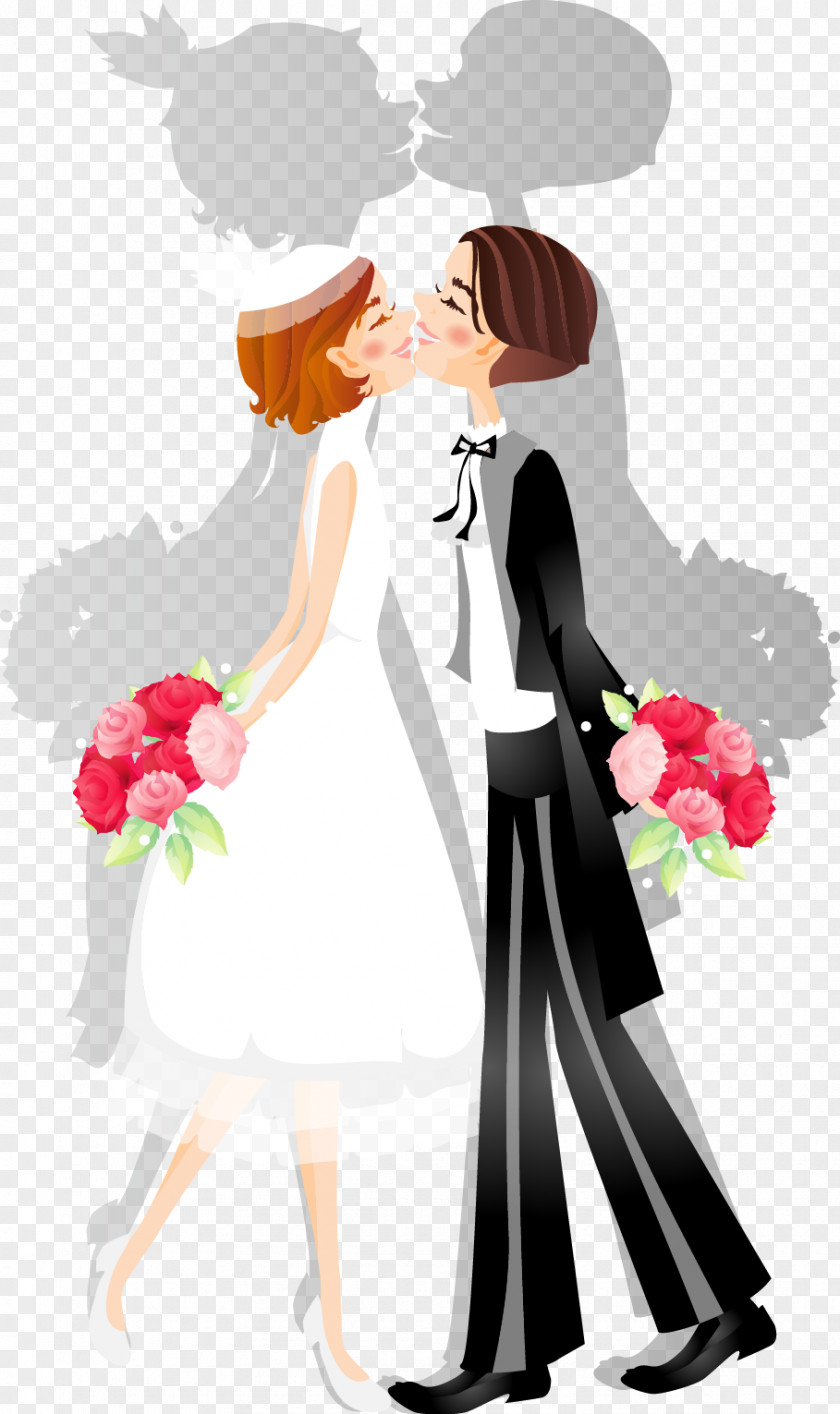 Bride And Groom Bridegroom Wedding PNG