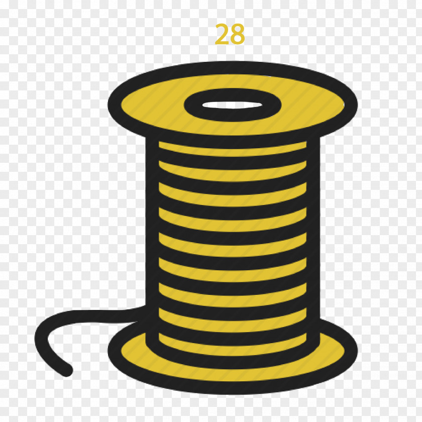 Cylinder Yellow PNG
