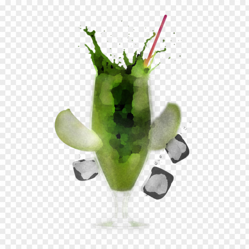 Green Cocktail Garnish Drink Alcoholic Beverage PNG