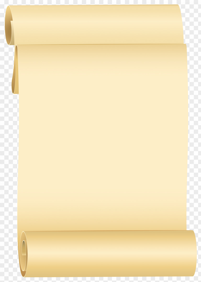 Scroll Clipart Image Rectangle Yellow Material PNG