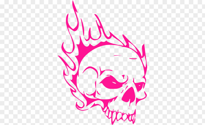 Skull Airbrush Stencil Image Drawing PNG