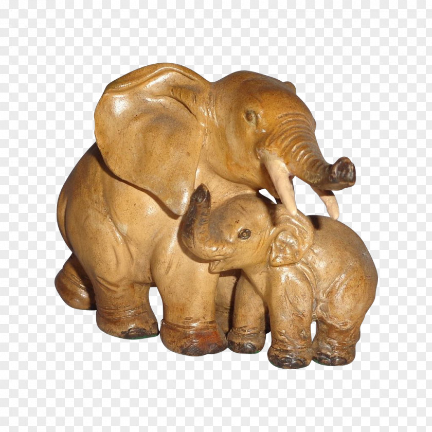 Child Indian Elephant Sculpture Figurine Art PNG