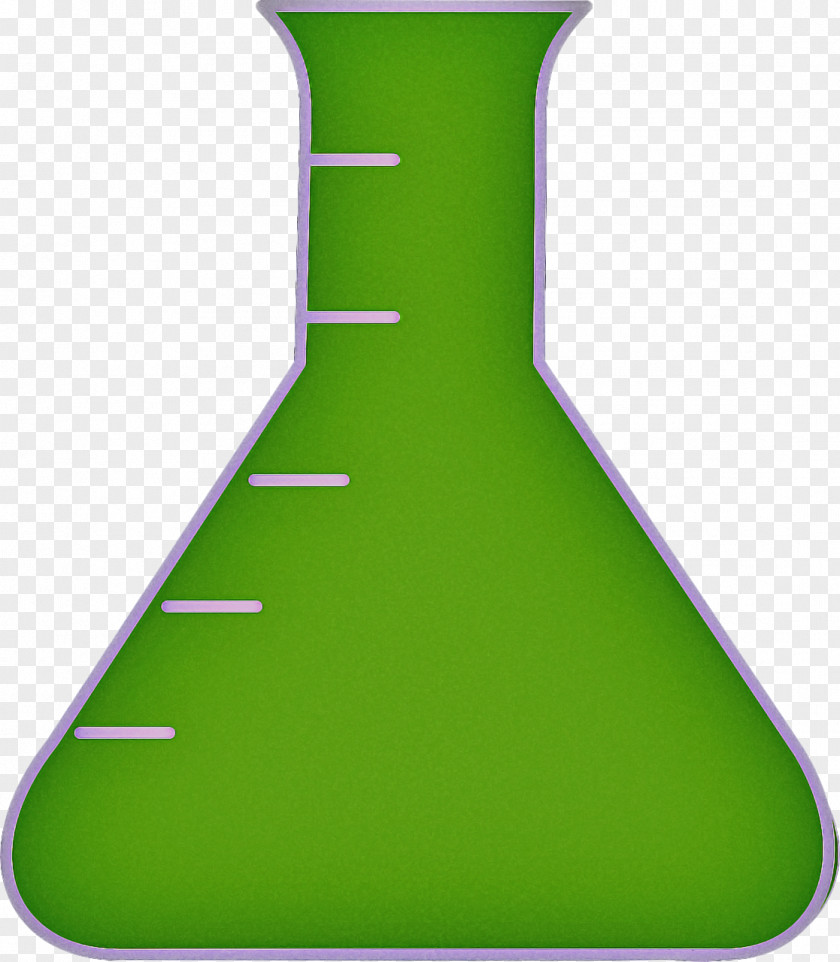 Laboratory Flask Equipment Green Beaker Clip Art PNG