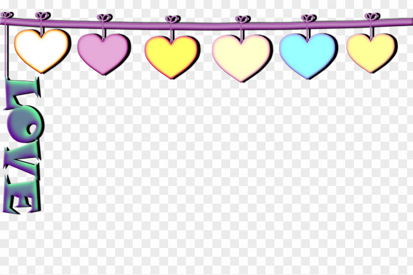 Line Heart Party Clip Art PNG